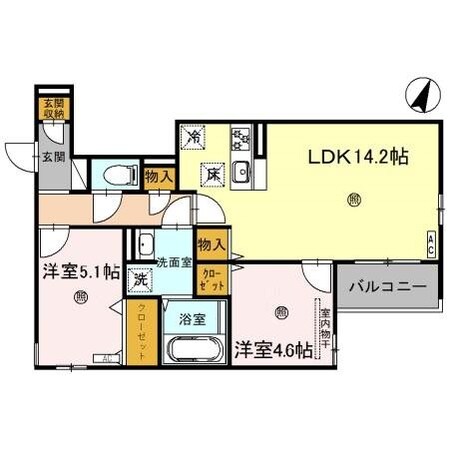 サンパティーク住吉の物件間取画像